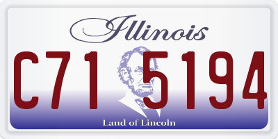 IL license plate C715194