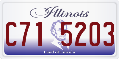IL license plate C715203