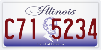 IL license plate C715234