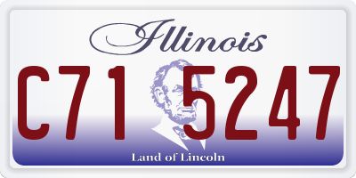 IL license plate C715247