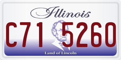 IL license plate C715260