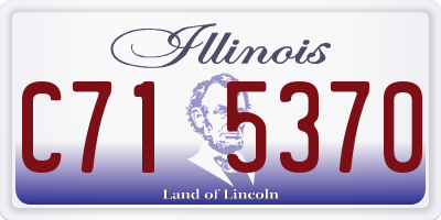 IL license plate C715370