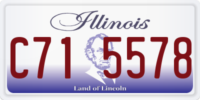 IL license plate C715578