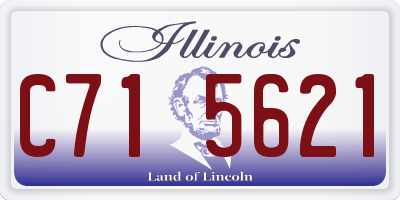 IL license plate C715621