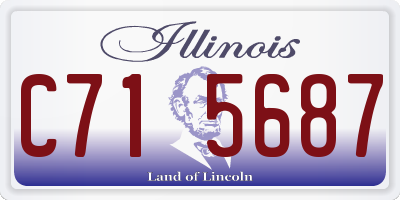 IL license plate C715687