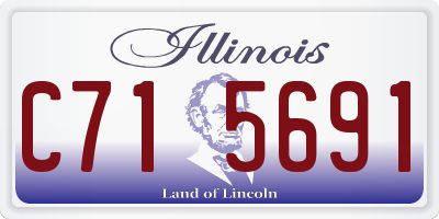 IL license plate C715691
