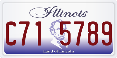 IL license plate C715789