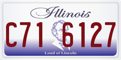 IL license plate C716127