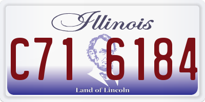 IL license plate C716184