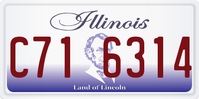 IL license plate C716314