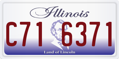 IL license plate C716371