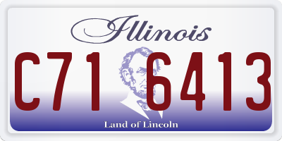 IL license plate C716413