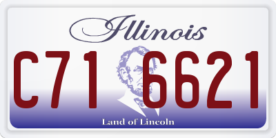 IL license plate C716621