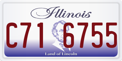 IL license plate C716755