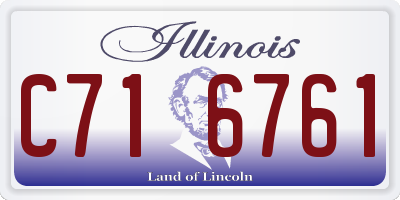 IL license plate C716761