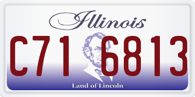 IL license plate C716813