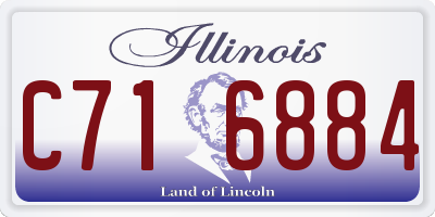IL license plate C716884