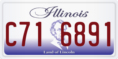 IL license plate C716891