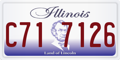 IL license plate C717126
