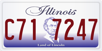 IL license plate C717247