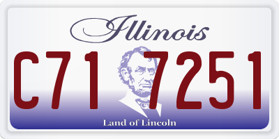 IL license plate C717251
