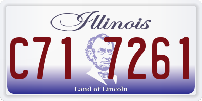 IL license plate C717261