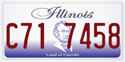 IL license plate C717458