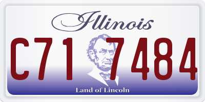 IL license plate C717484