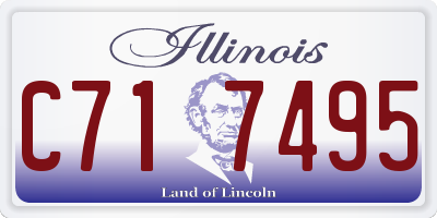 IL license plate C717495
