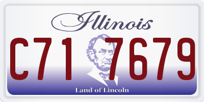 IL license plate C717679
