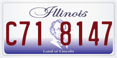 IL license plate C718147