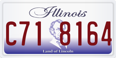IL license plate C718164