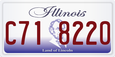 IL license plate C718220