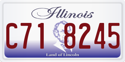 IL license plate C718245
