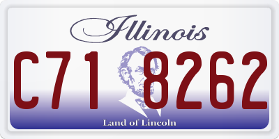IL license plate C718262
