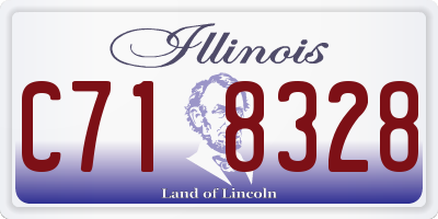IL license plate C718328