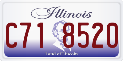IL license plate C718520