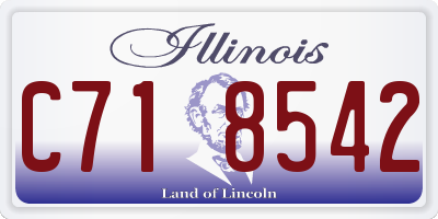 IL license plate C718542