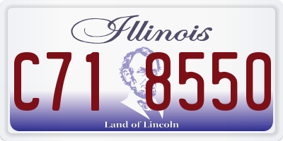 IL license plate C718550