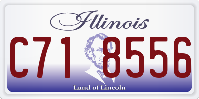 IL license plate C718556