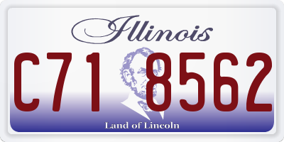 IL license plate C718562