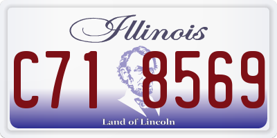 IL license plate C718569