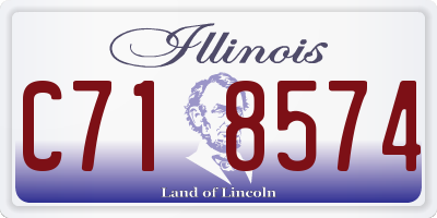 IL license plate C718574