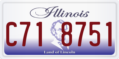 IL license plate C718751