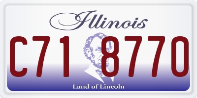 IL license plate C718770