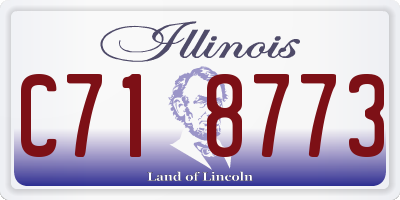 IL license plate C718773