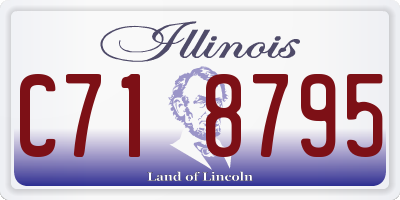 IL license plate C718795