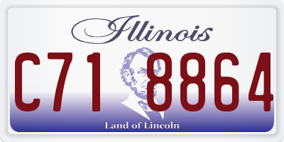 IL license plate C718864