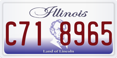 IL license plate C718965