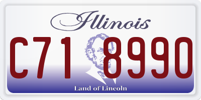 IL license plate C718990